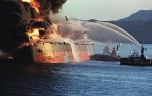 Two tankers attacked near Strait of Hormuz
