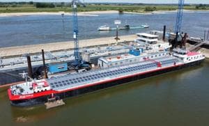 First Solar-Hybrid Inland Cargo Vessel Begins Operations