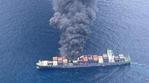 Search Intensifies for Missing Crew as Blaze Rages Aboard Wan Hai Ship Near India